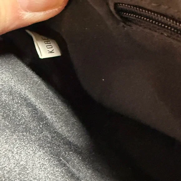 Y2K Baguette Shoulder Bag Black White Geometric Print Red Trim Mini Purse - Picture 11 of 12